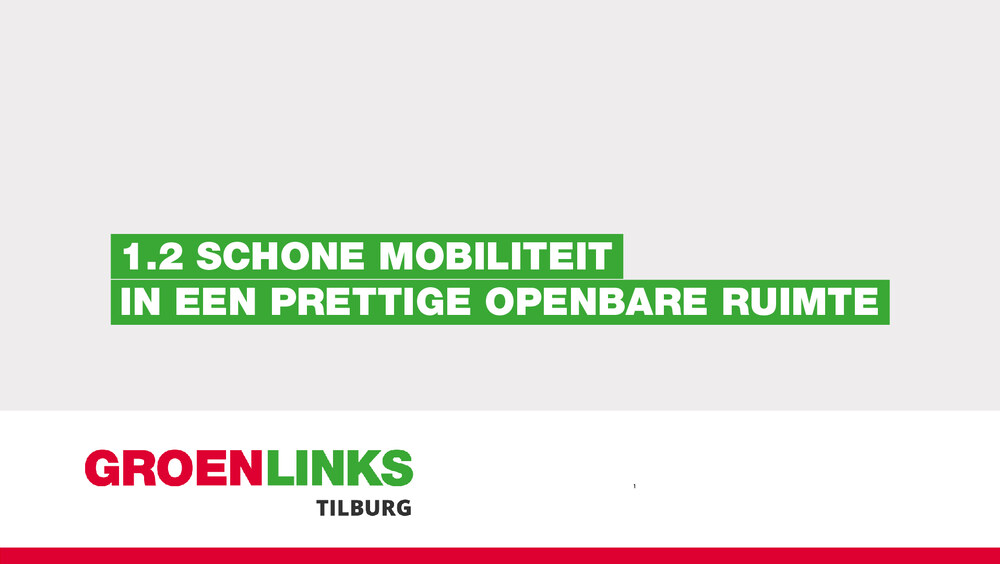 1.2 Schone mobiliteit