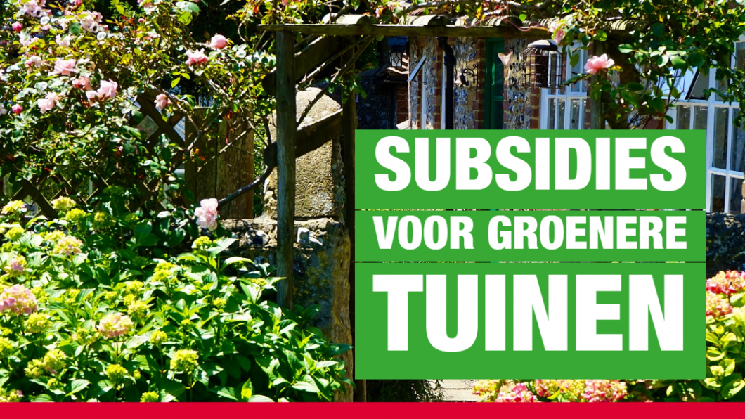 Subsidies voor groenere tuinen