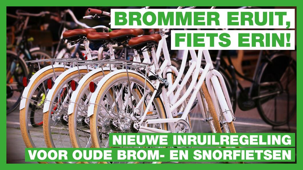 Brommer eruit, fiets erin!