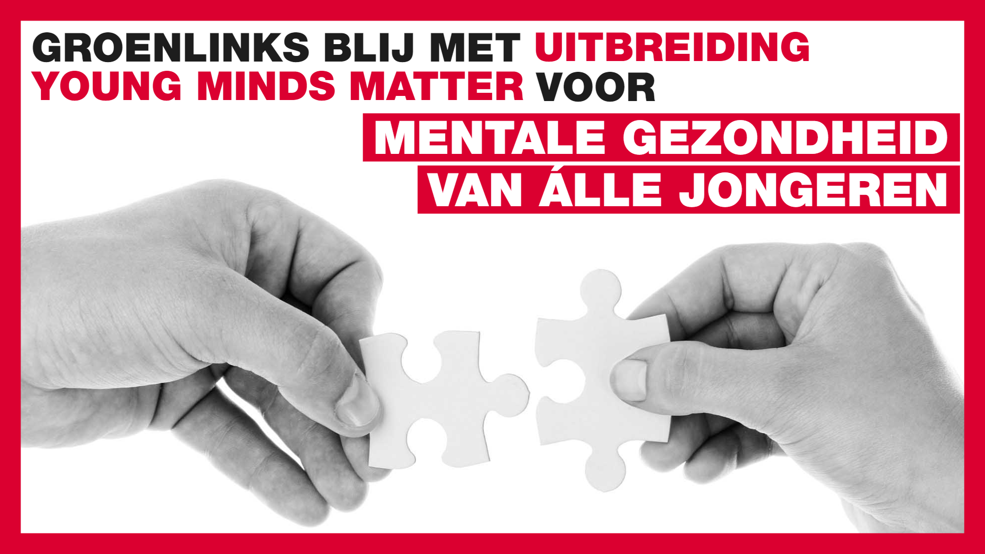 GroenLinks blij met uitbreiding Young Minds Matter voor mentale gezondheid van álle jongeren